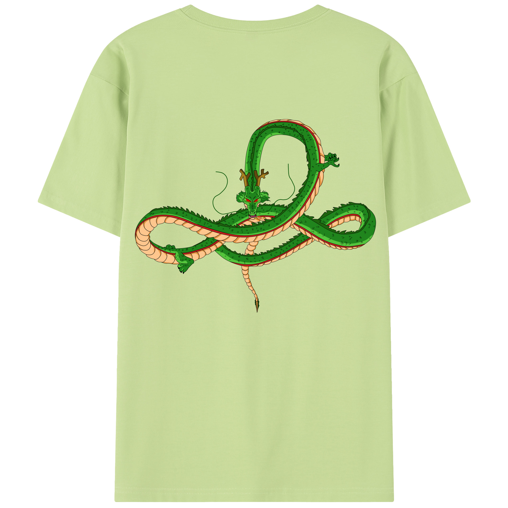 （画像用） ドラゴンボール 神龍 シェンロン DRAGON BALL Shenron 綿100％半袖Tシャツ（背面プリント）